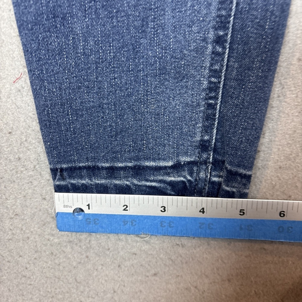 Kenneth Cole New York Jess Skinny Jeans Womens SZ 4 Blue Medium Raw Hem Stretch - Picture 11 of 11